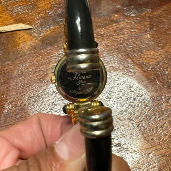 Murano Glass Watch Orig Venice Style Womens Cuff Bangle No battery/not tested - Picture 4 of 7